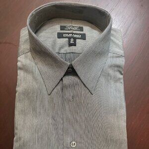 MURANO Gray Shirt, Size 17/37 Tall, Never Worn